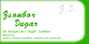 zsombor dugar business card